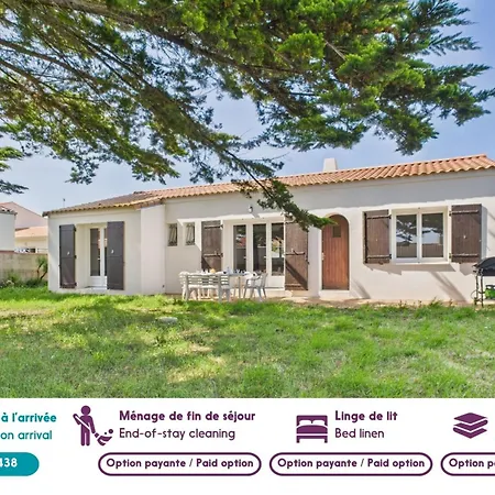 Jardin, 800m De La Plage, Maison Pour 6 Holiday home *
